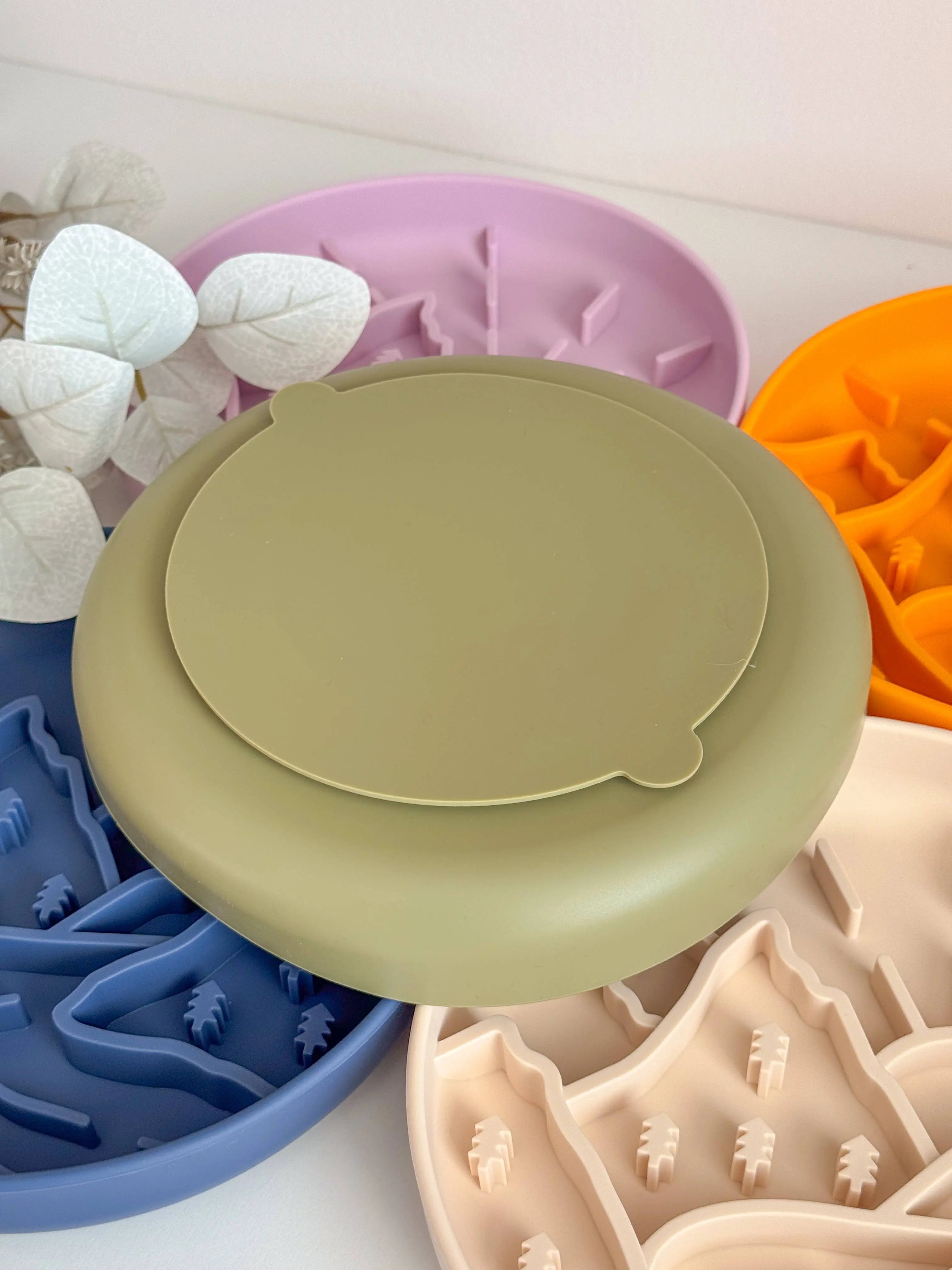 Slow Bowl Mountains – miska spowalniająca i mata do lizania dla psa (Pink)