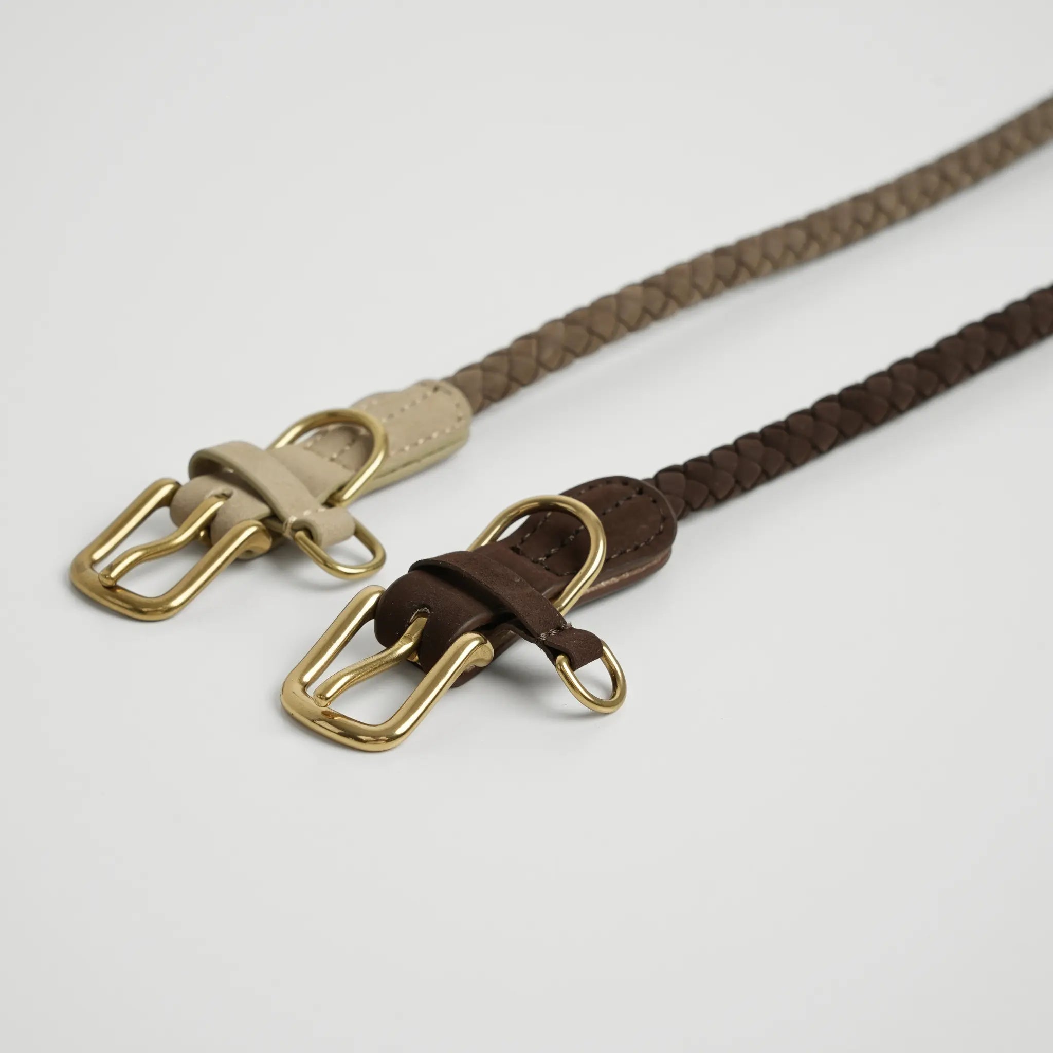 Kaia Braided Dog Collar | Taupe