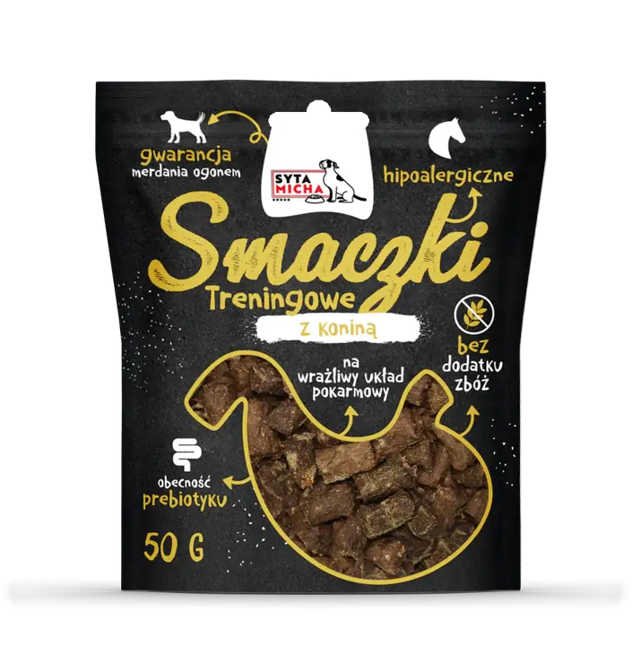 Smaczki z koniną 50g - Delikatny układ pokarmowy Syta Micha