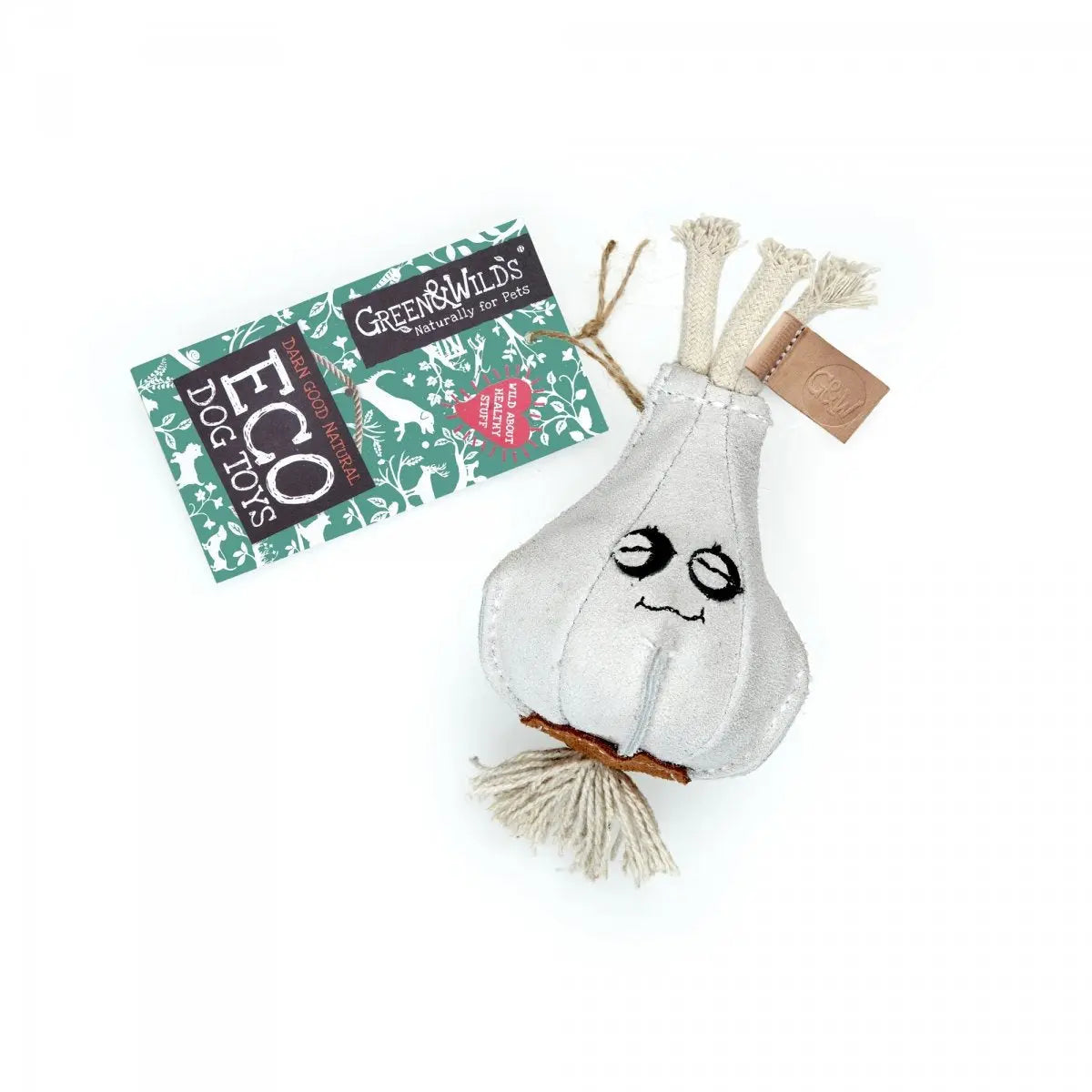 GREEN & WILD'S Gary the Garlic (Czosnek) zabawka ekologiczna dla psa