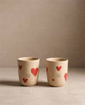 Cozy Hearts Stoneware Medium Cup 220 ml – zestaw 2 kubków Dog Mom & Dog Dad