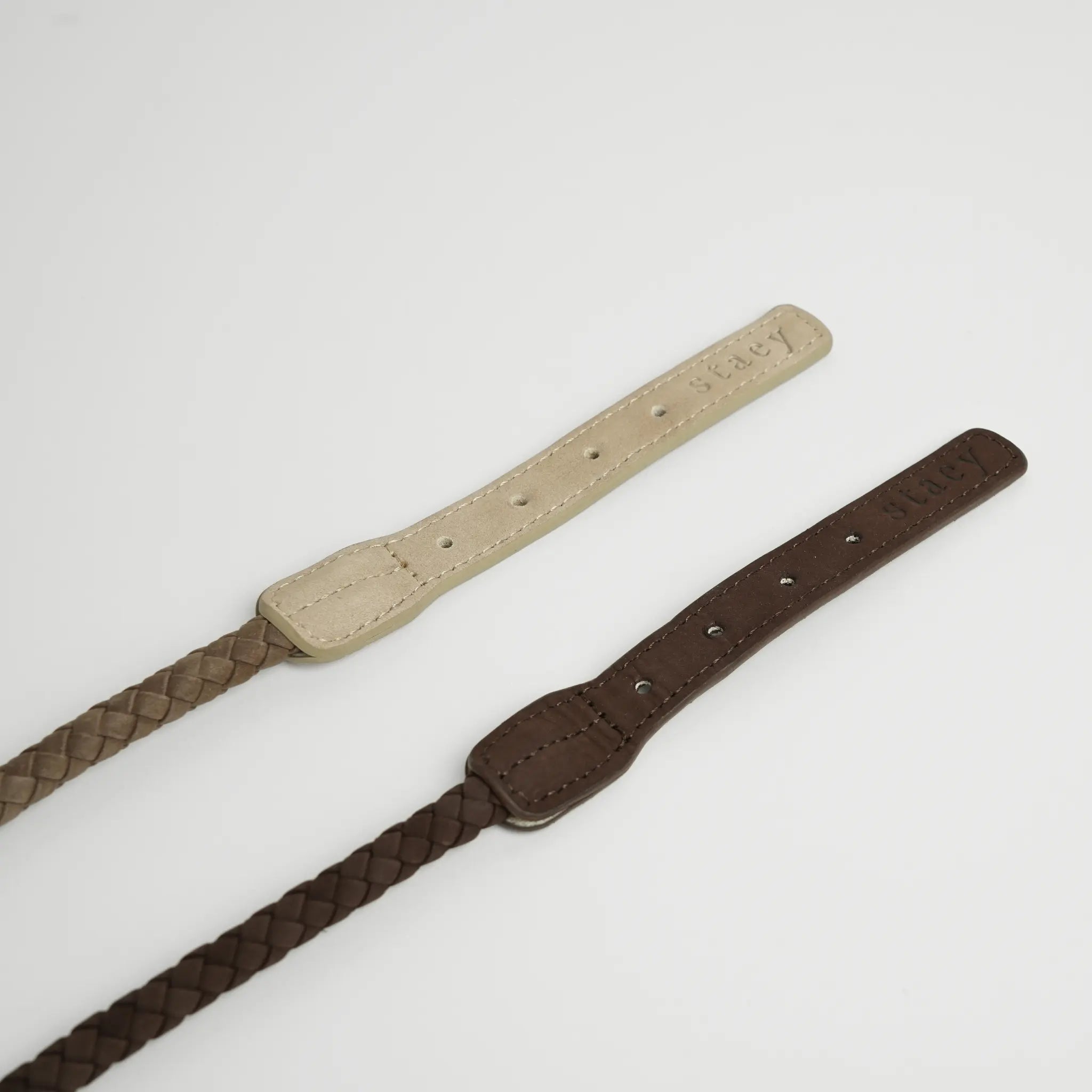 Kaia Braided Dog Collar | Taupe
