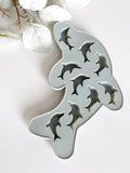 🐬❄️ Dolphin Ice Cube Tray – silikonowa foremka do lodu: Grey