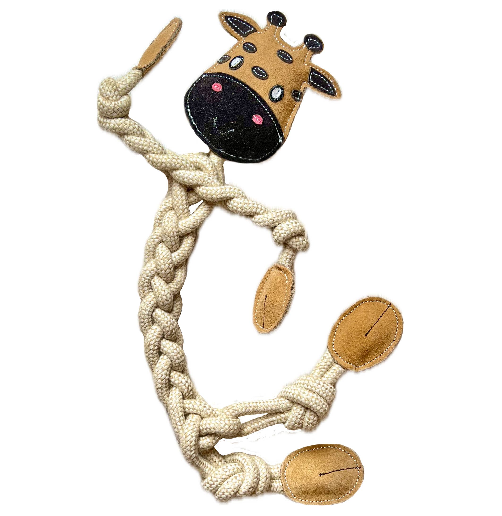 Żyrafa z naturalnych lin dla psa – rozmiar L 🦒