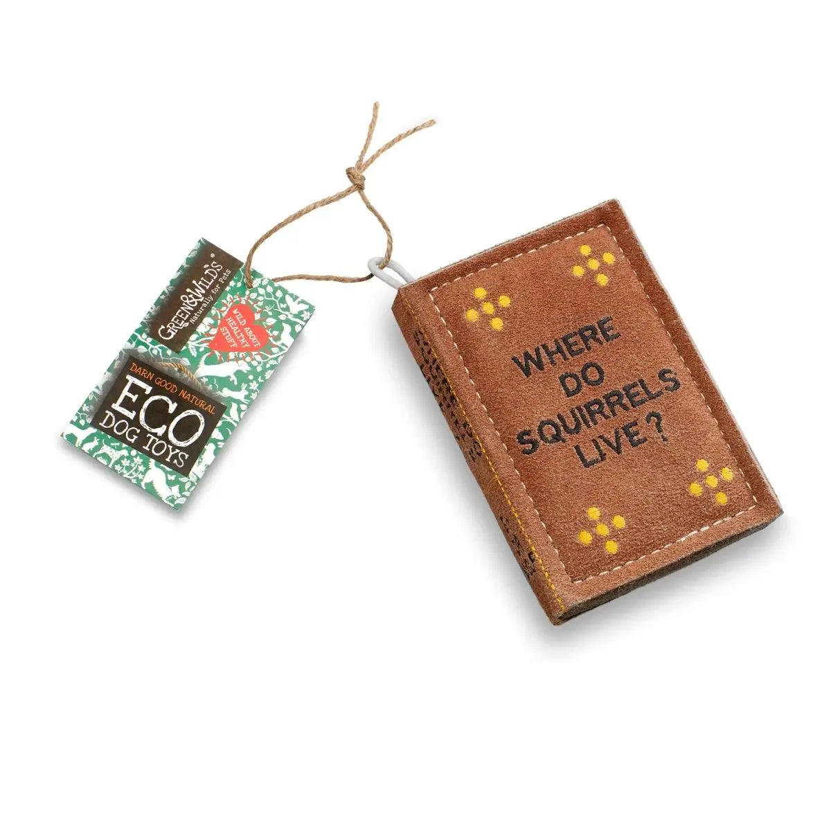 GREEN & WILD'S Where Do Squirrels Live Ekologiczna zabawka dla psa