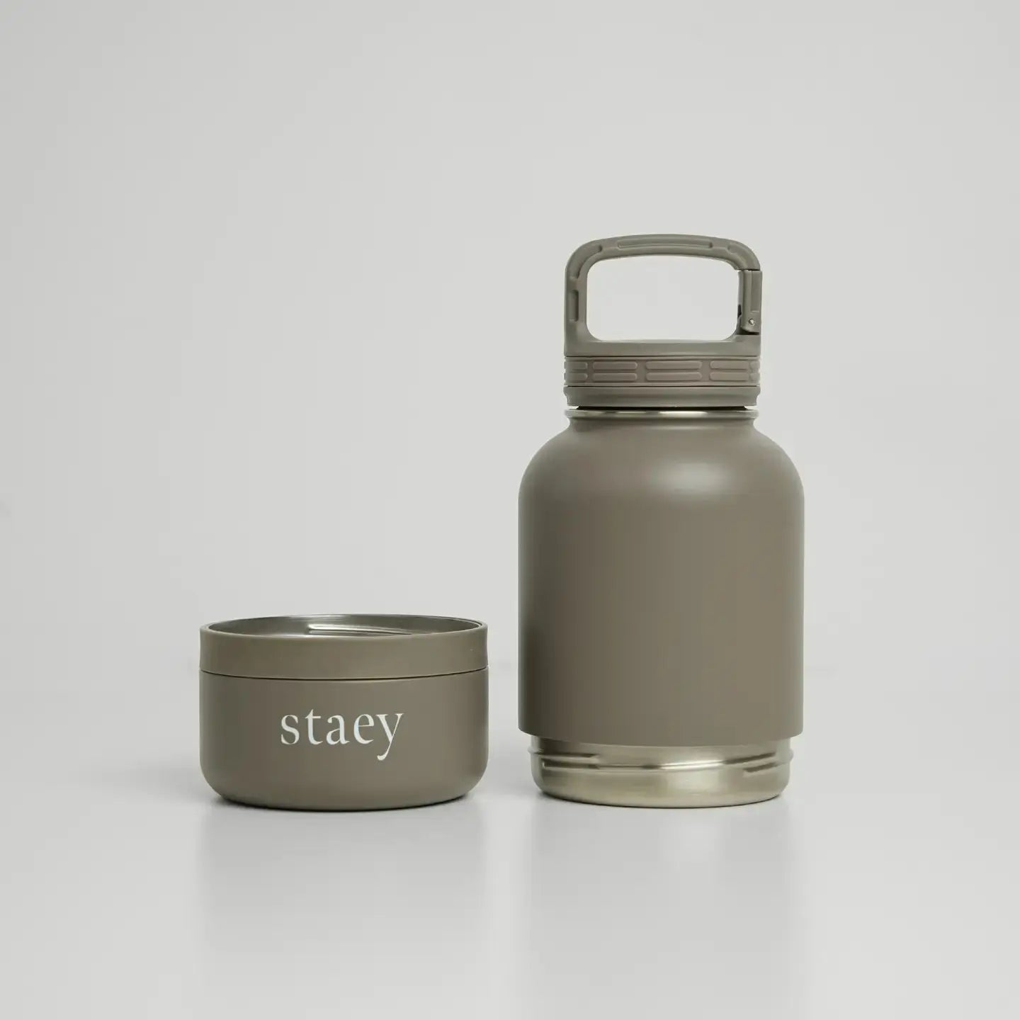 Noona 2-in-1 Bottle with Bowl – stalowa butelka z miską dla psa