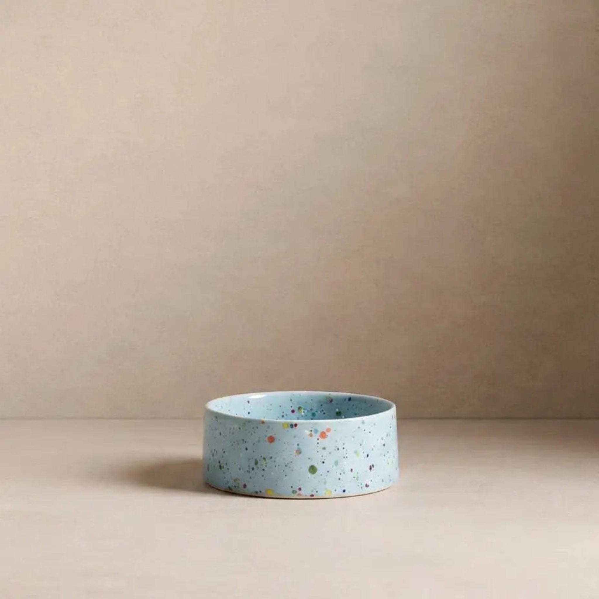 New Party Stoneware Pet Bowl 14cm Soft Blue