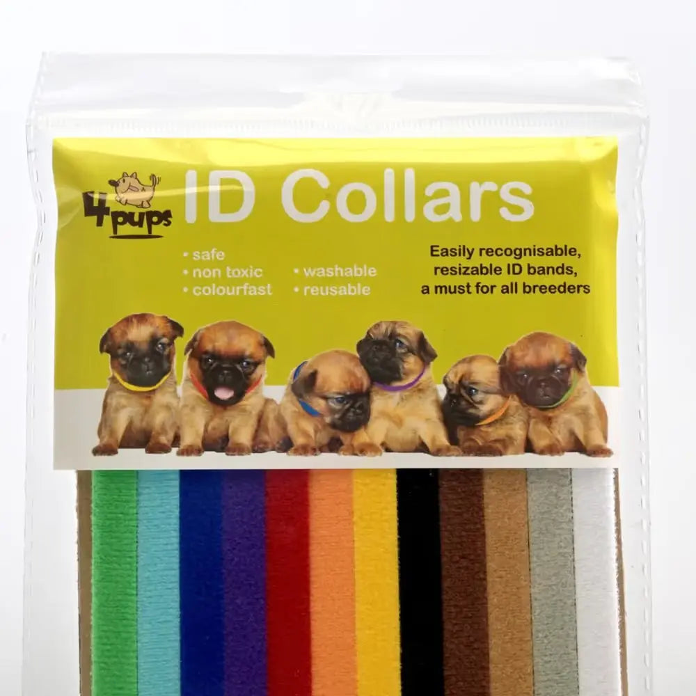 Show Tech ID Collars 12szt. - kolorowe obróżki identyfikacyjne dla szczeniąt Show Tech