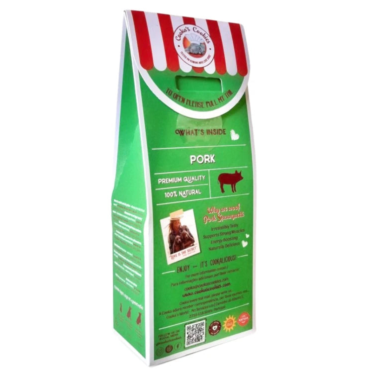 Cooka’s Cookies PORK SPAWGHETTI Suszone Jelita Wieprzowe 60g Przysmaki dla psa