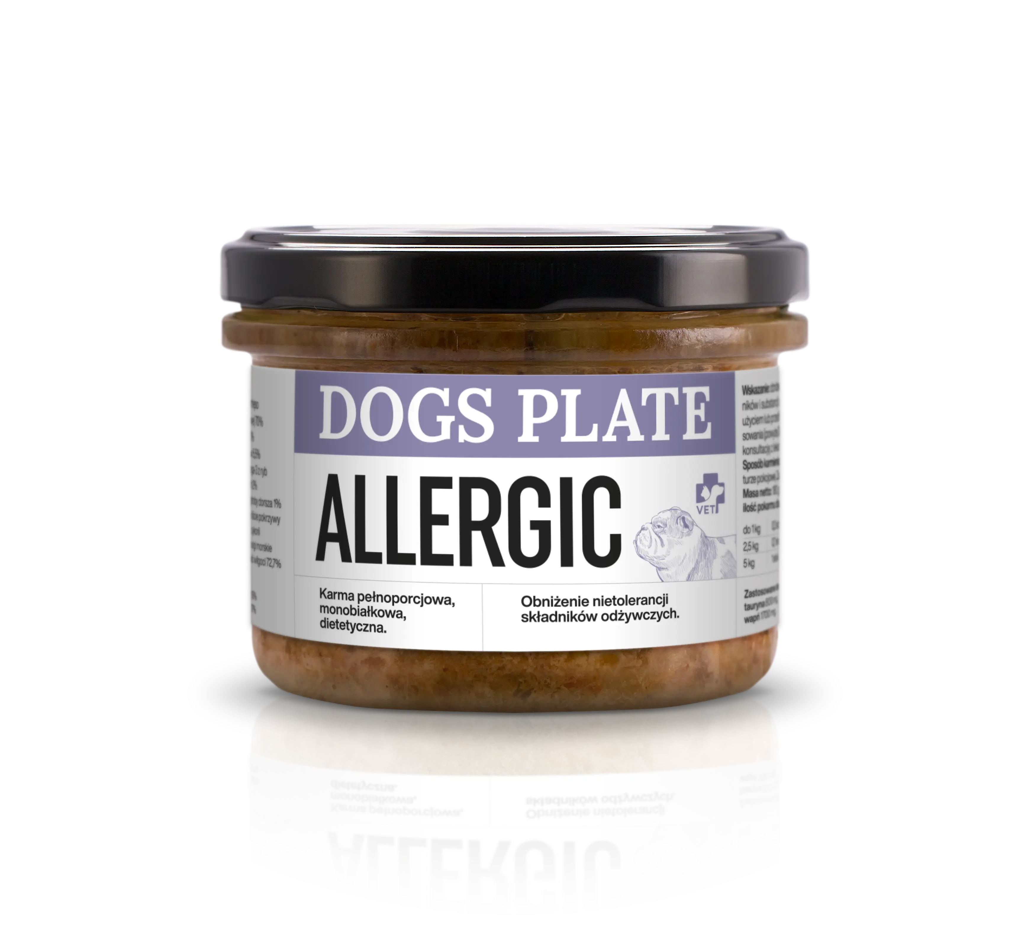 Dogs Plate Vet Allergic 180g Dogs Plate