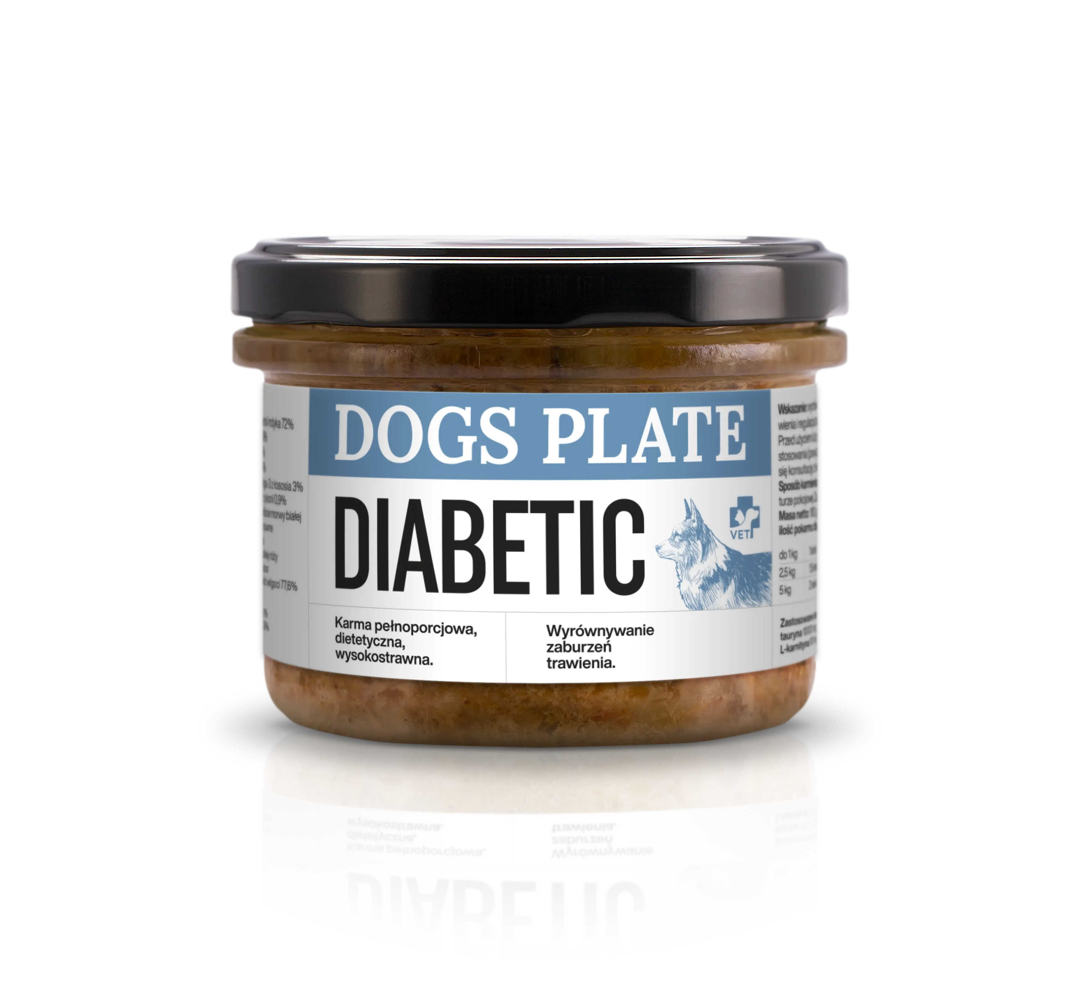 Dogs Plate Vet Diabetic 180g Dogs Plate