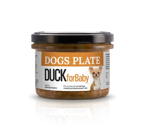 Dogs Plate for Baby Duck 180g Dogs Plate