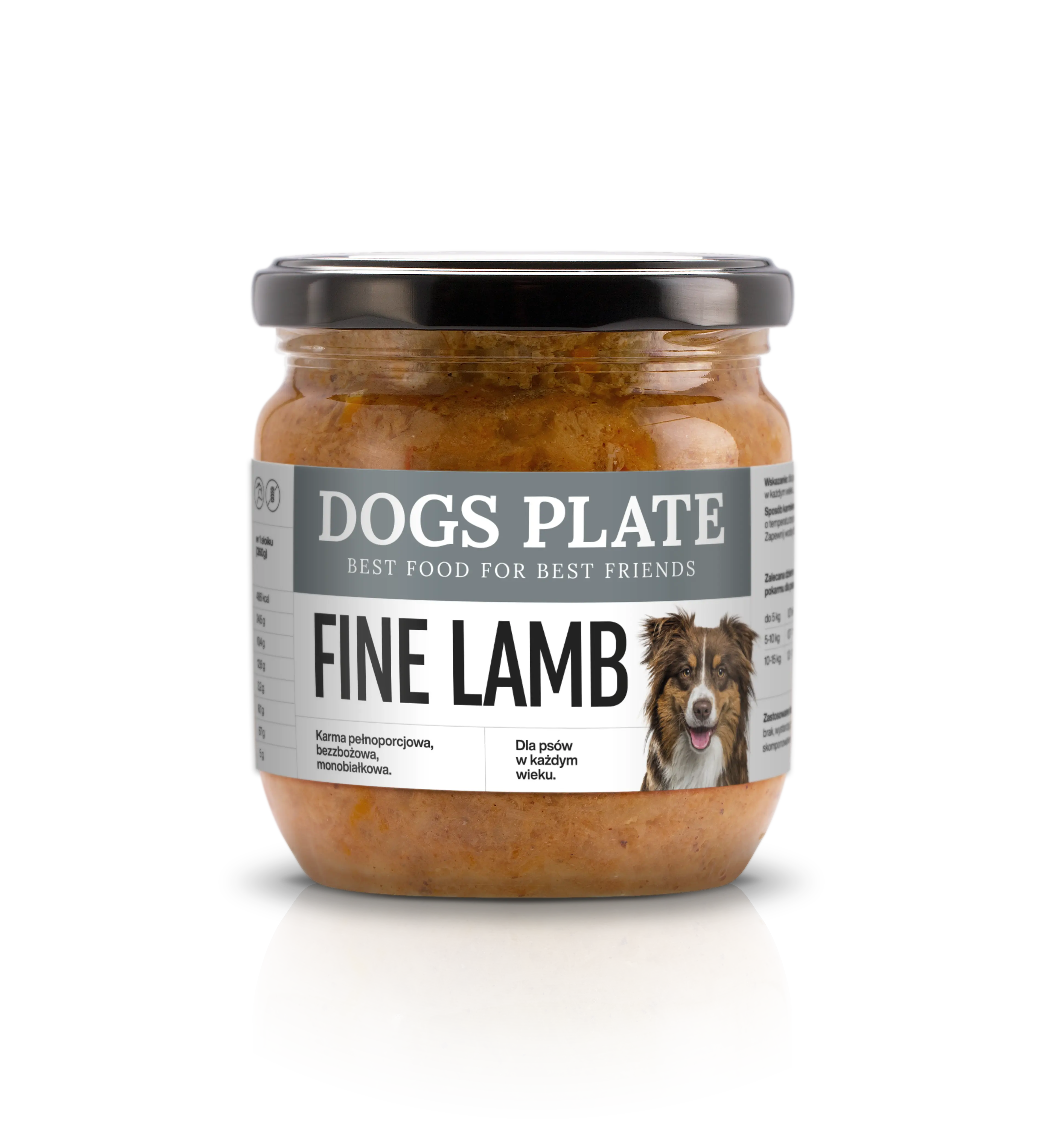 Dogs Plate Fine Lamb 360g Dogs Plate