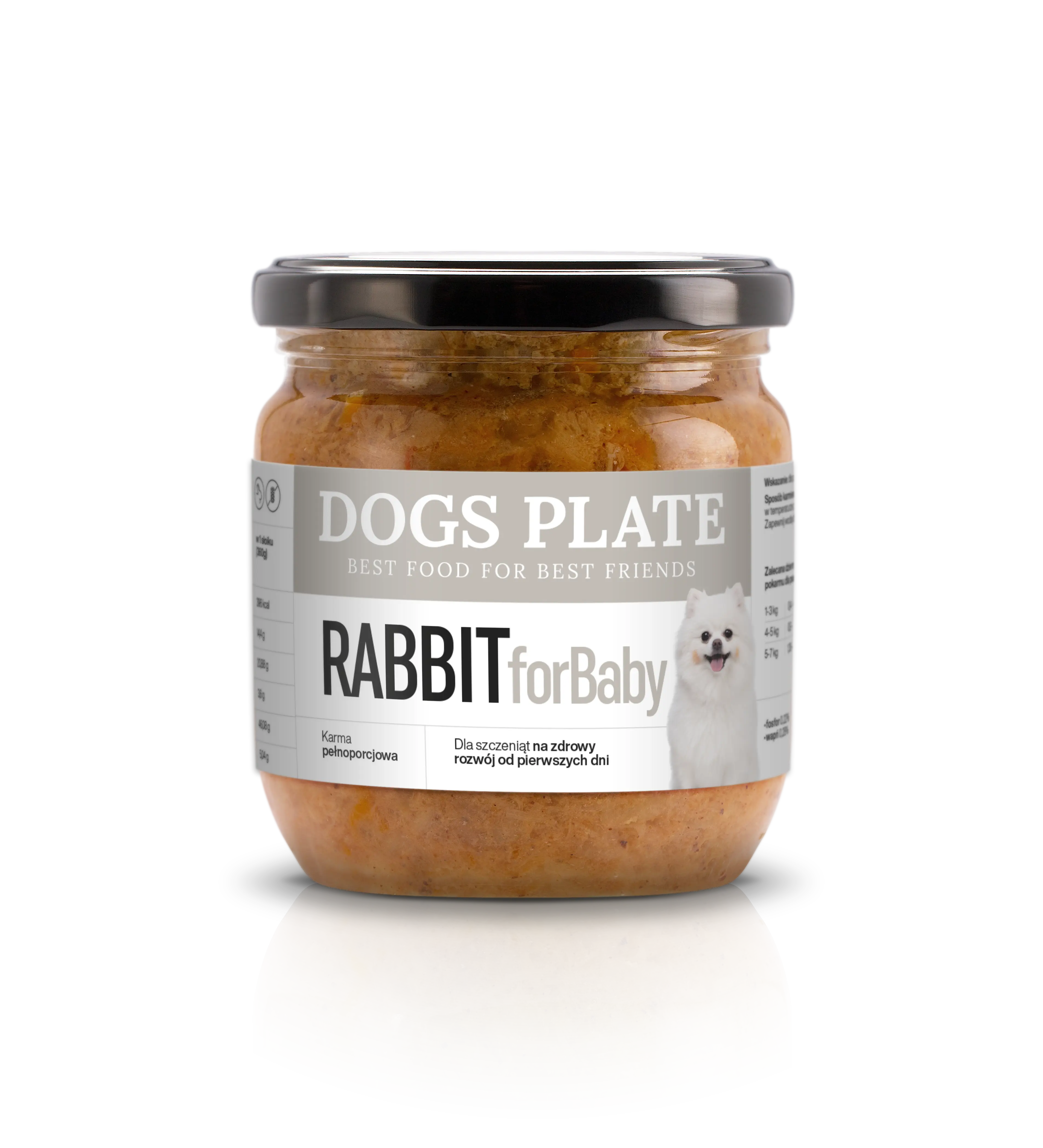 Dogs Plate for Baby Rabbit 360g Dogs Plate