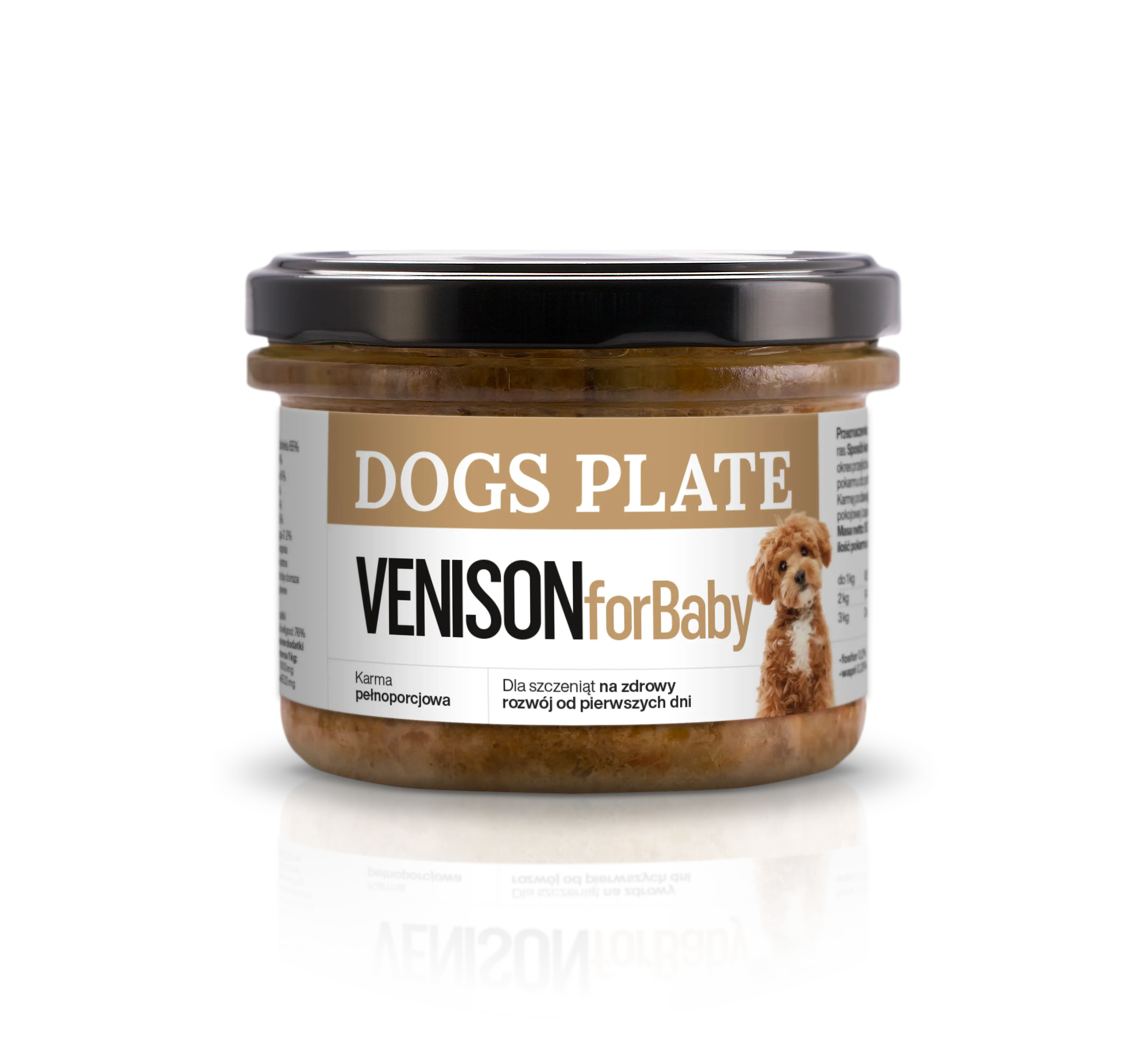 Dogs Plate for Baby Venison 180g Dogs Plate
