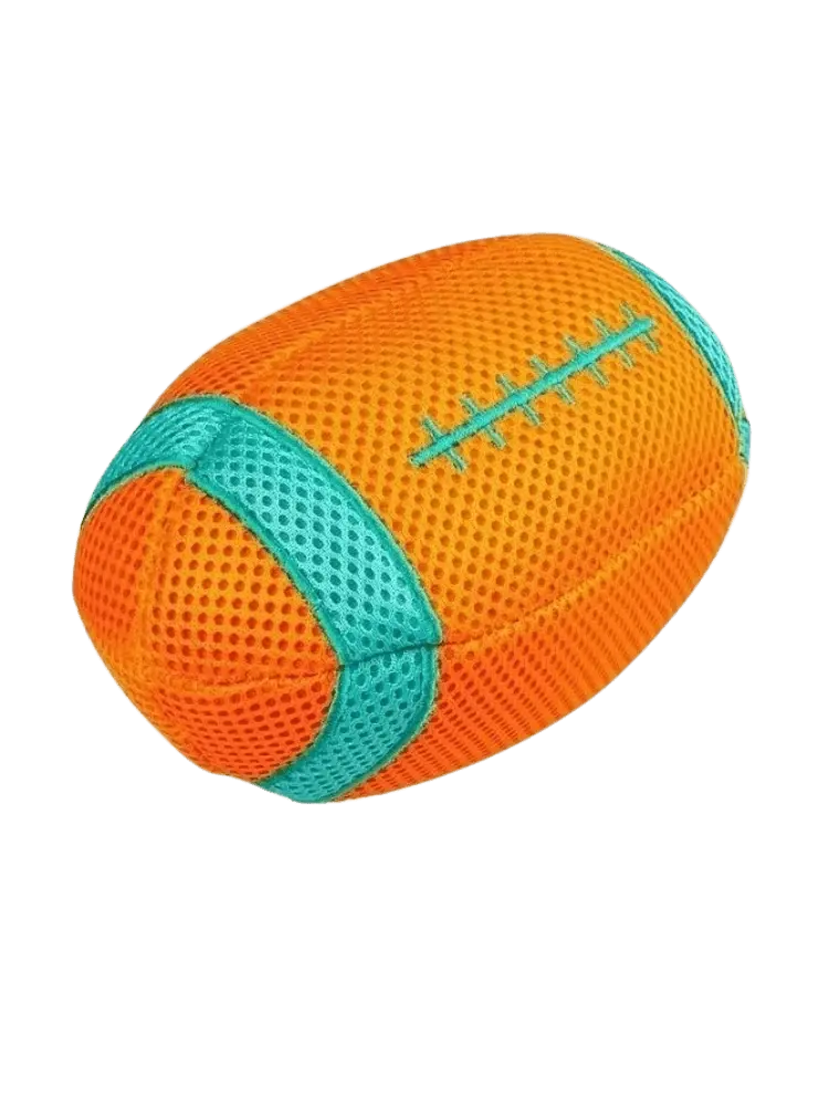 Duvo+ Chłodząca Piłka Rugby Pływająca – Gigantyczne Orzeźwienie dla Aktywnych Psów, 20 cm