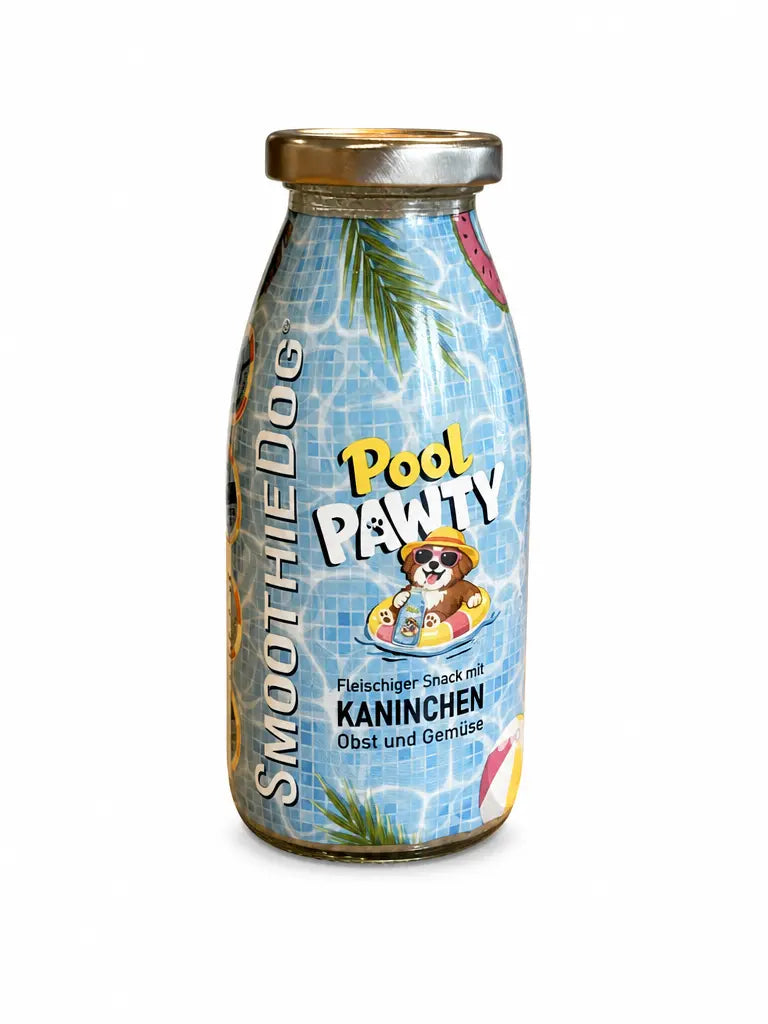 Pool Pawty Smoothie Dog – przysmak dla psa z królikiem, owocami i warzywami 250 ml