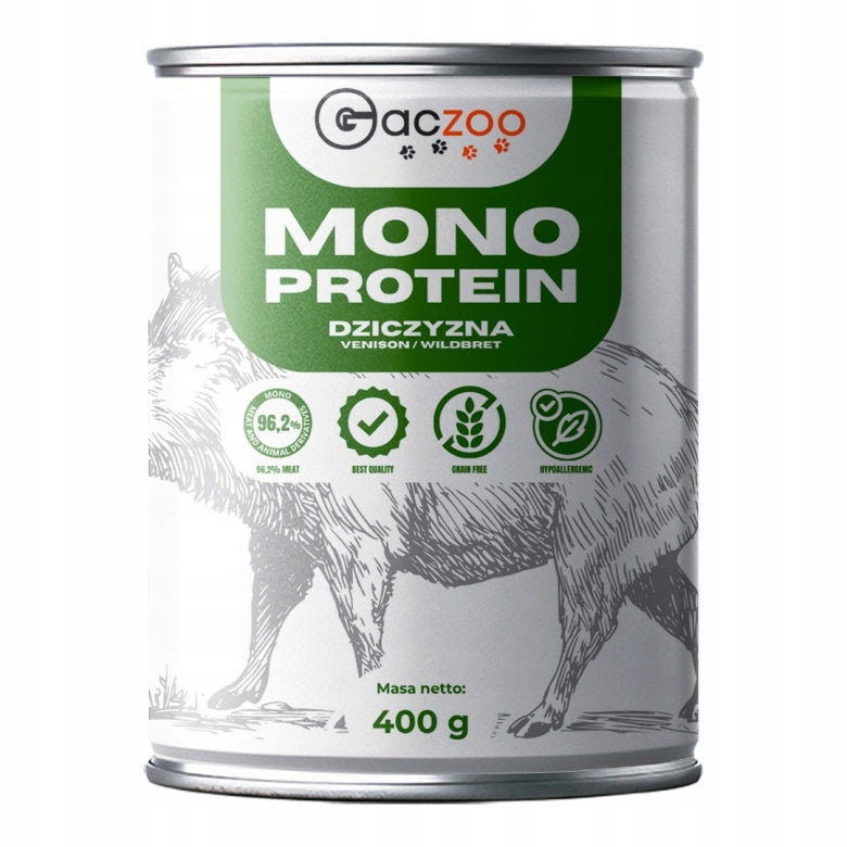 Monobiałkowa karma mokra dla psa Dzik 400g Gaczoo Mono Protein
