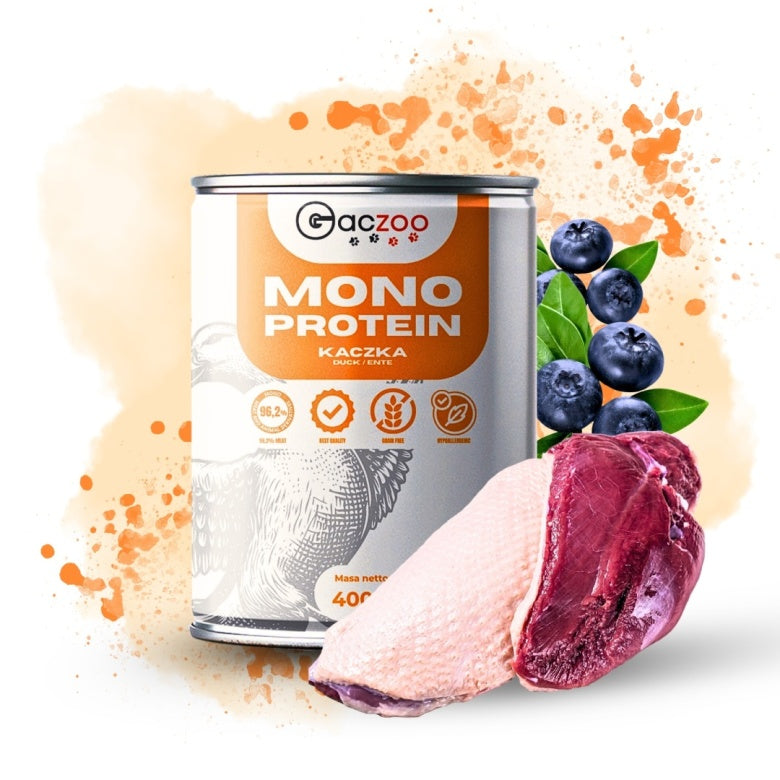 Monobiałkowa karma mokra dla psa Kaczka 400g Gaczoo Mono Protein