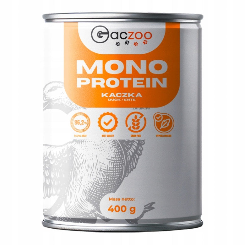 Monobiałkowa karma mokra dla psa Kaczka 400g Gaczoo Mono Protein