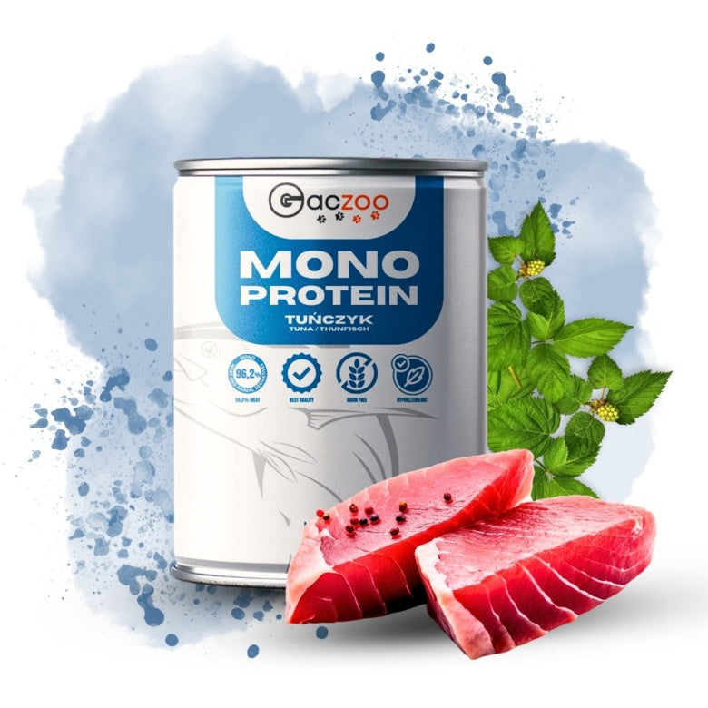 Monobiałkowa karma mokra dla psa Tuńczyk 400g Gaczoo Mono Protein