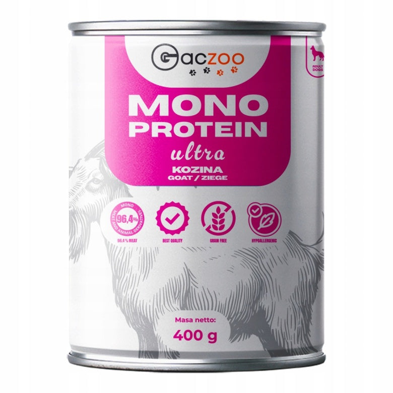 Monobiałkowa karma mokra dla psa Kozina 400g Gaczoo Mono Protein Ultra Light