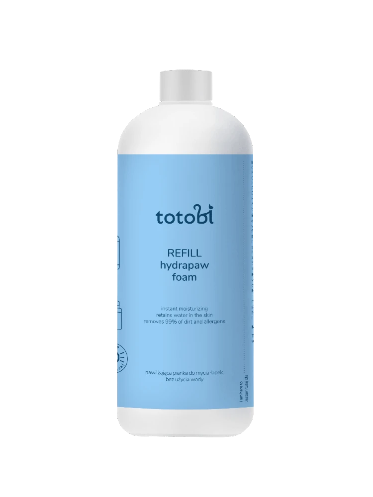 Refill Hydrapaw Foam, 500 ml - Nawilżająca pianka do mycia łapek, bez użycia wody dla psa i kota