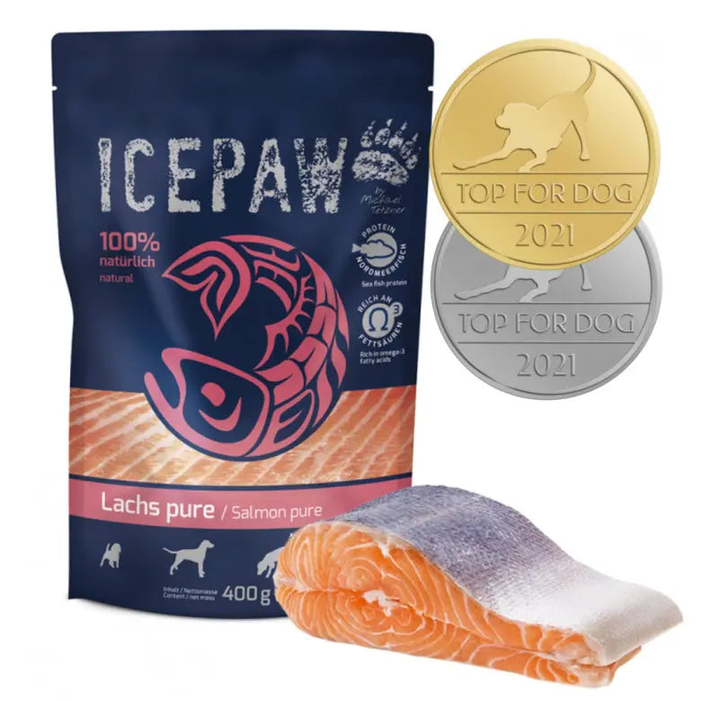 ICEPAW High Premium Lachs czysty łosoś dla psów (400g) ICEPAW