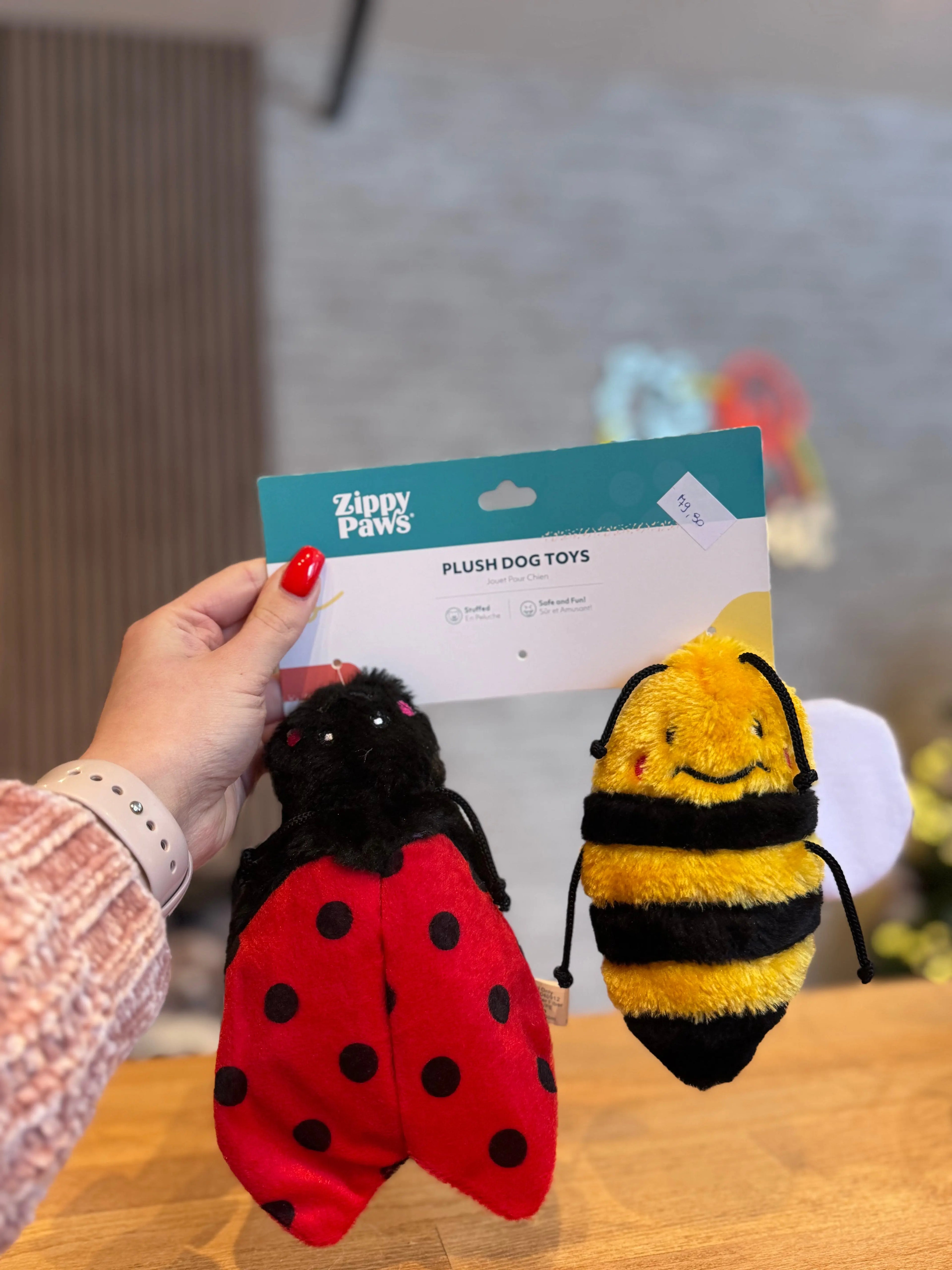 Zippy Paws Crinkle 2-Pack (Bee and Ladybug) ZippyPaws