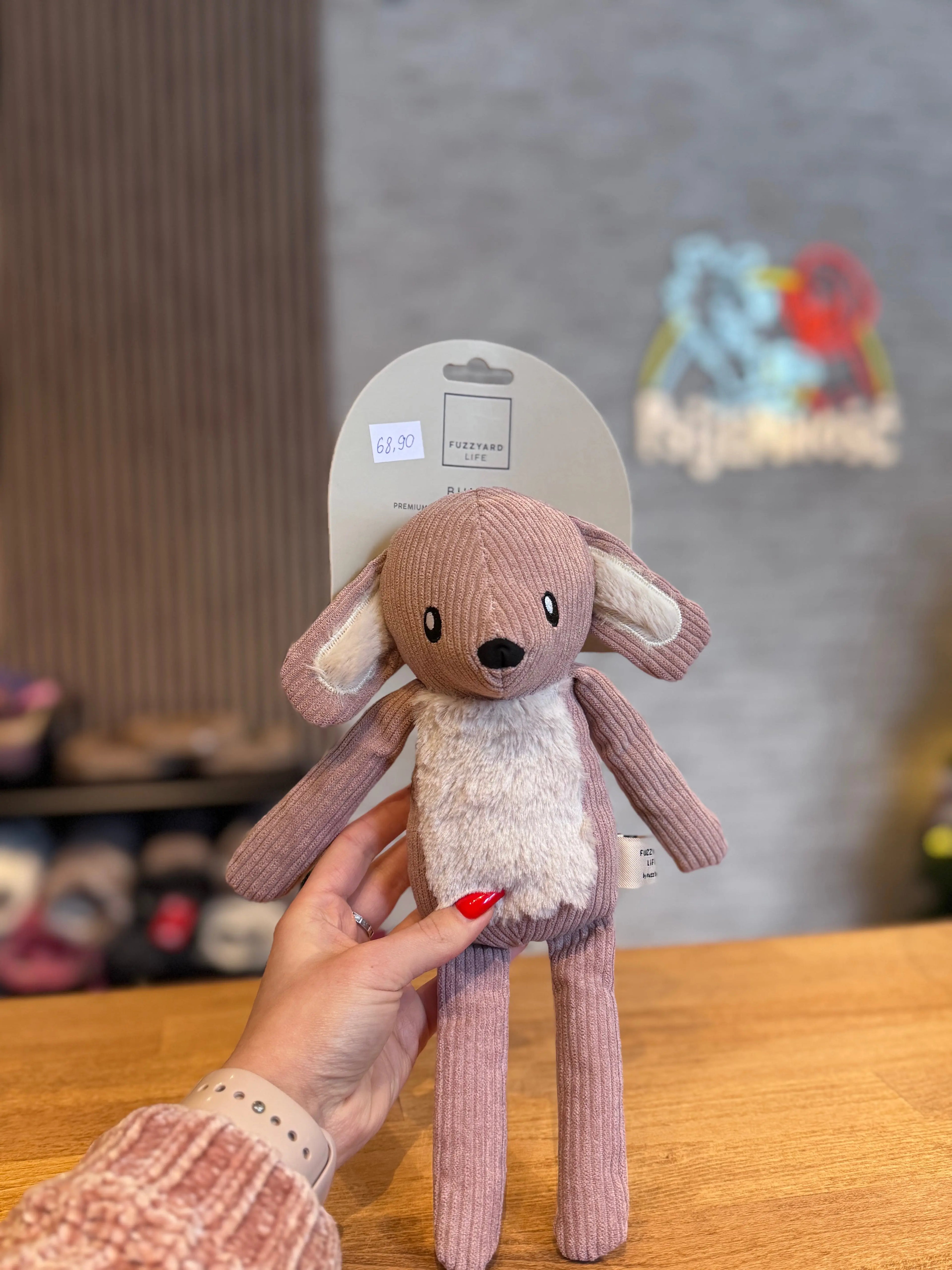 FuzzYard Life Toy - Soft Blush Bunny FuzzYard