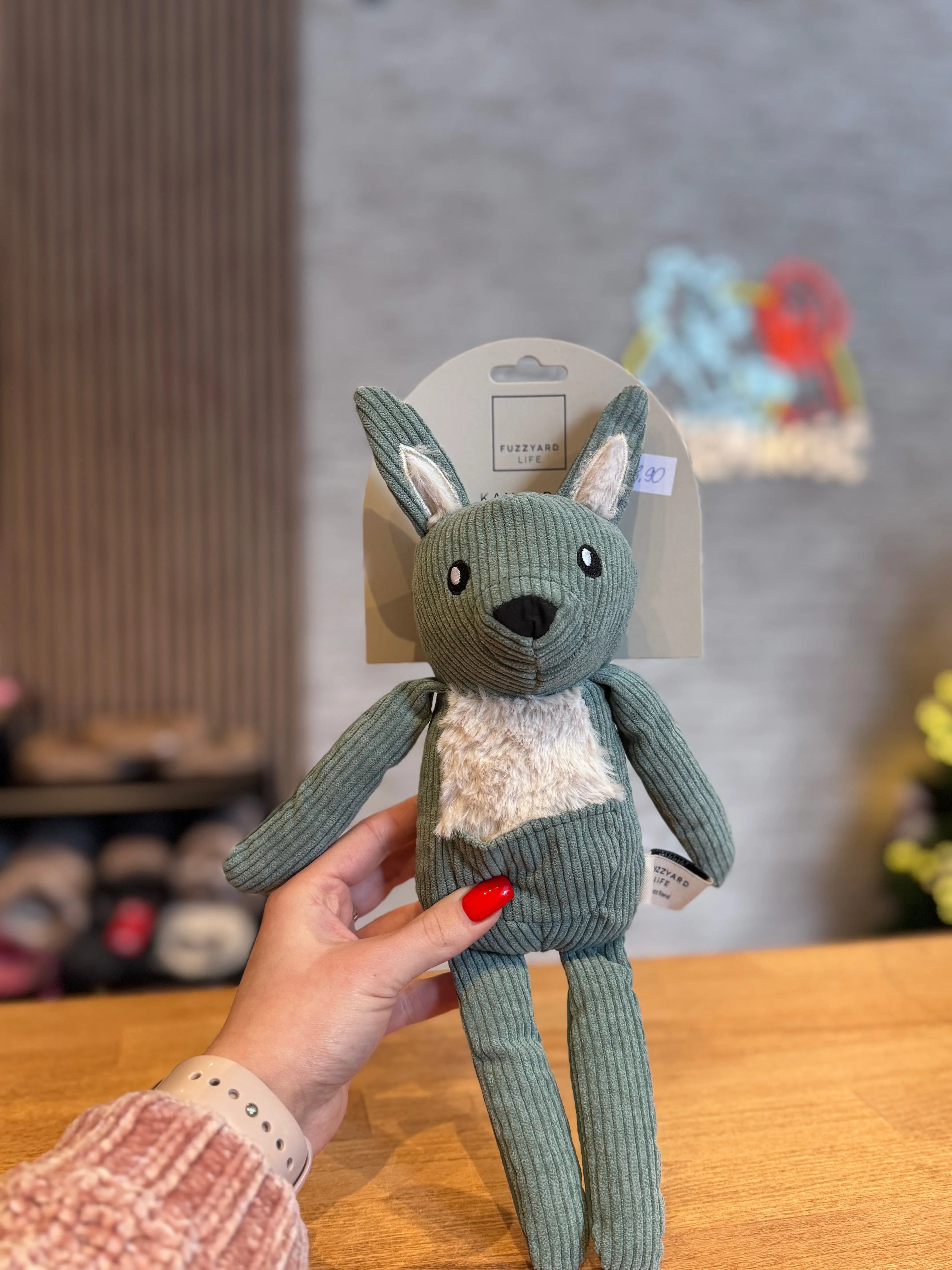FuzzYard Life Toy - Myrtle Green Kangaroo FuzzYard