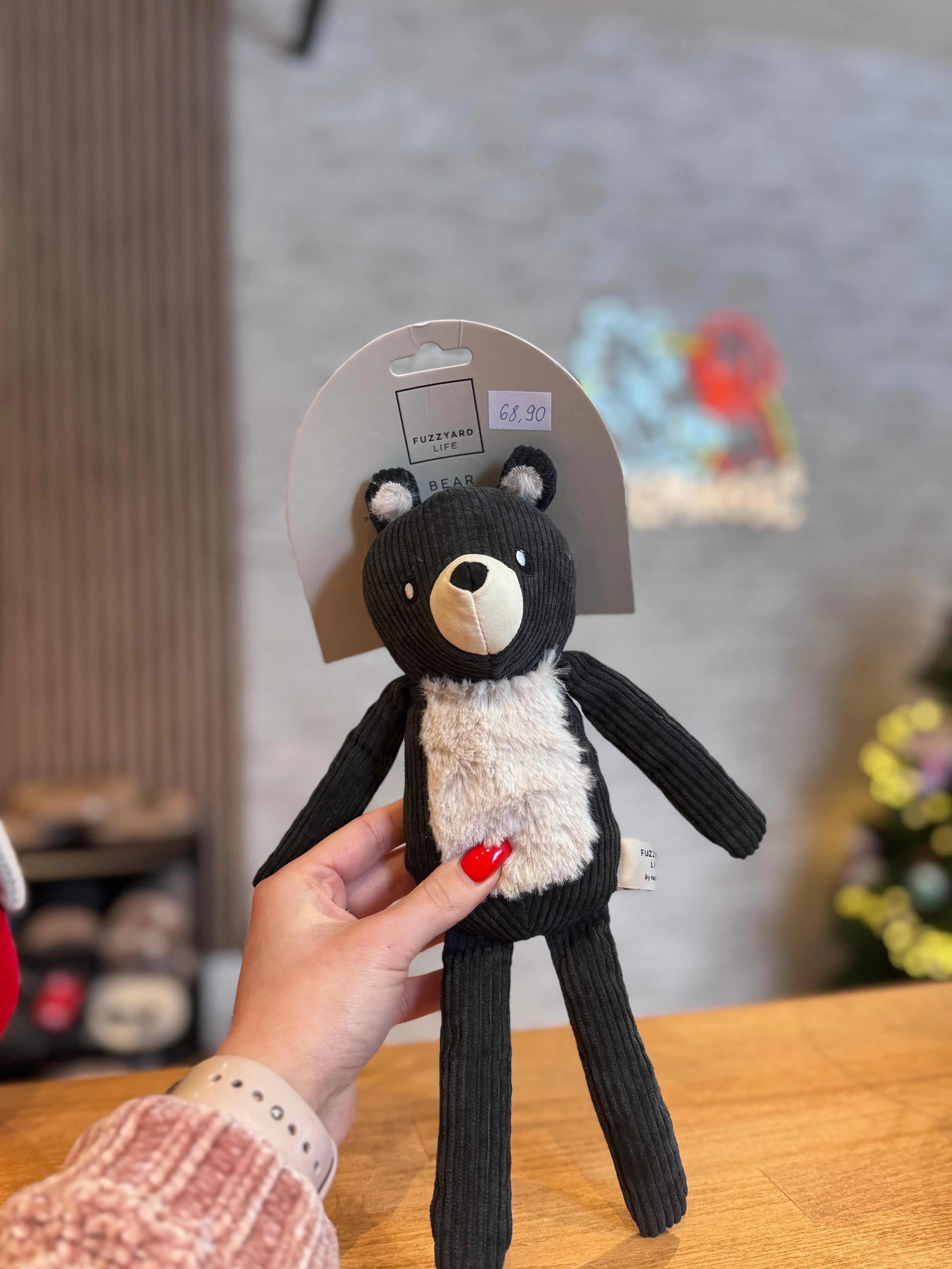 FuzzYard Life Toy - Slate Grey Bear FuzzYard