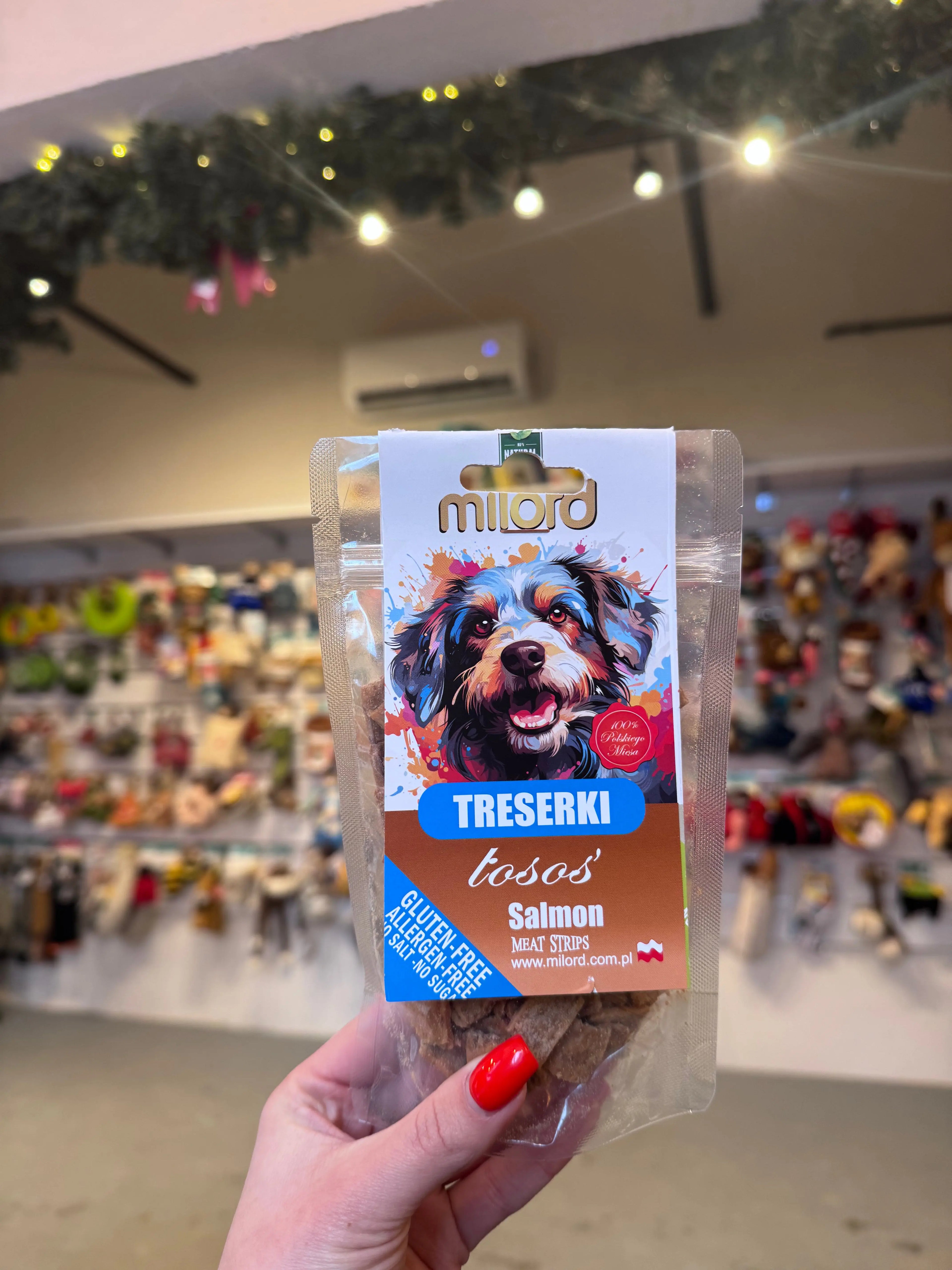 MILORD MEAT – SUSZONE TRESERKI Z ŁOSOSIA 70g Milord