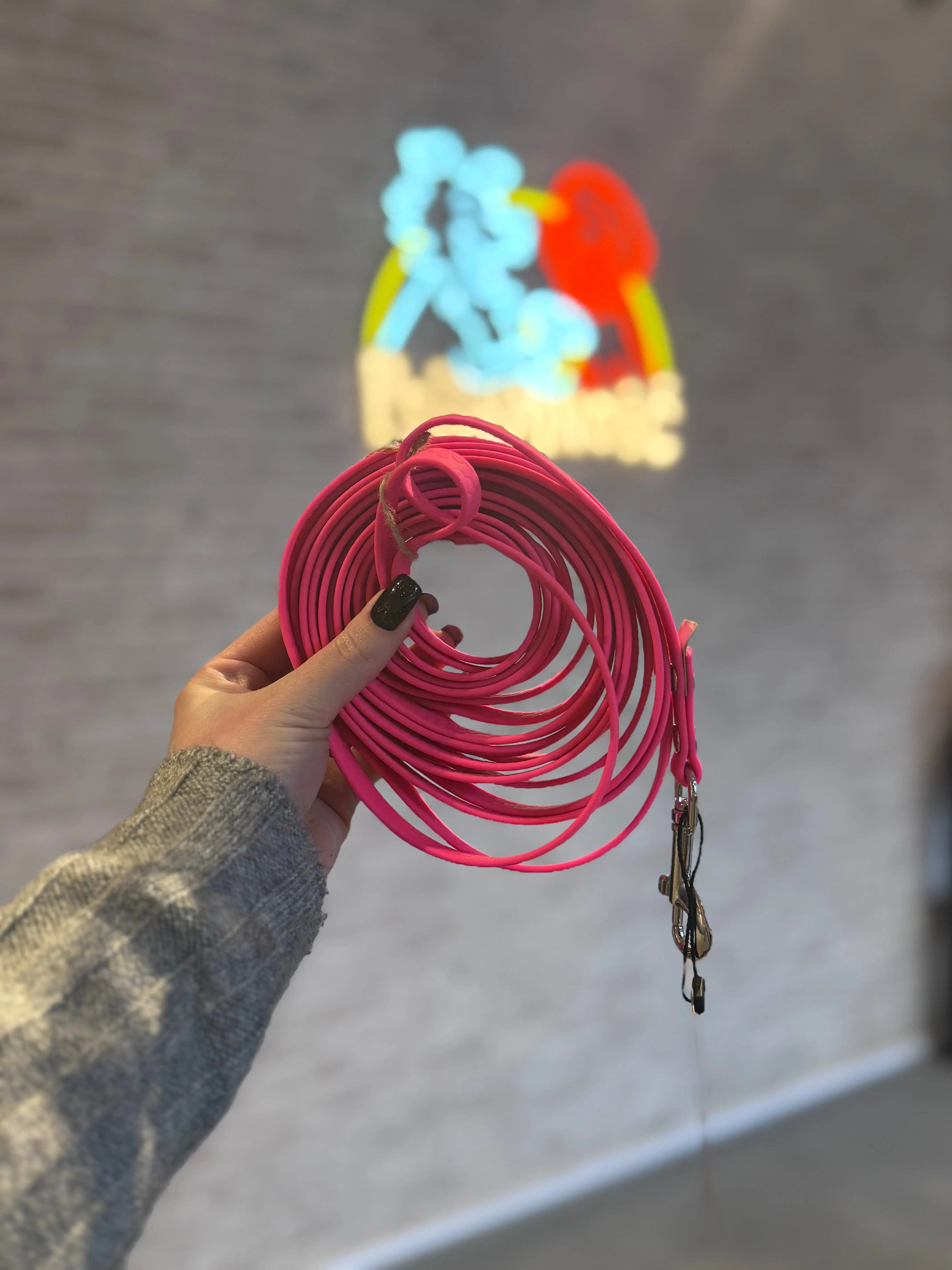 Linka treningowa dla psa 5m | 10mm | RASPBERRY HEXA Fruity Paws