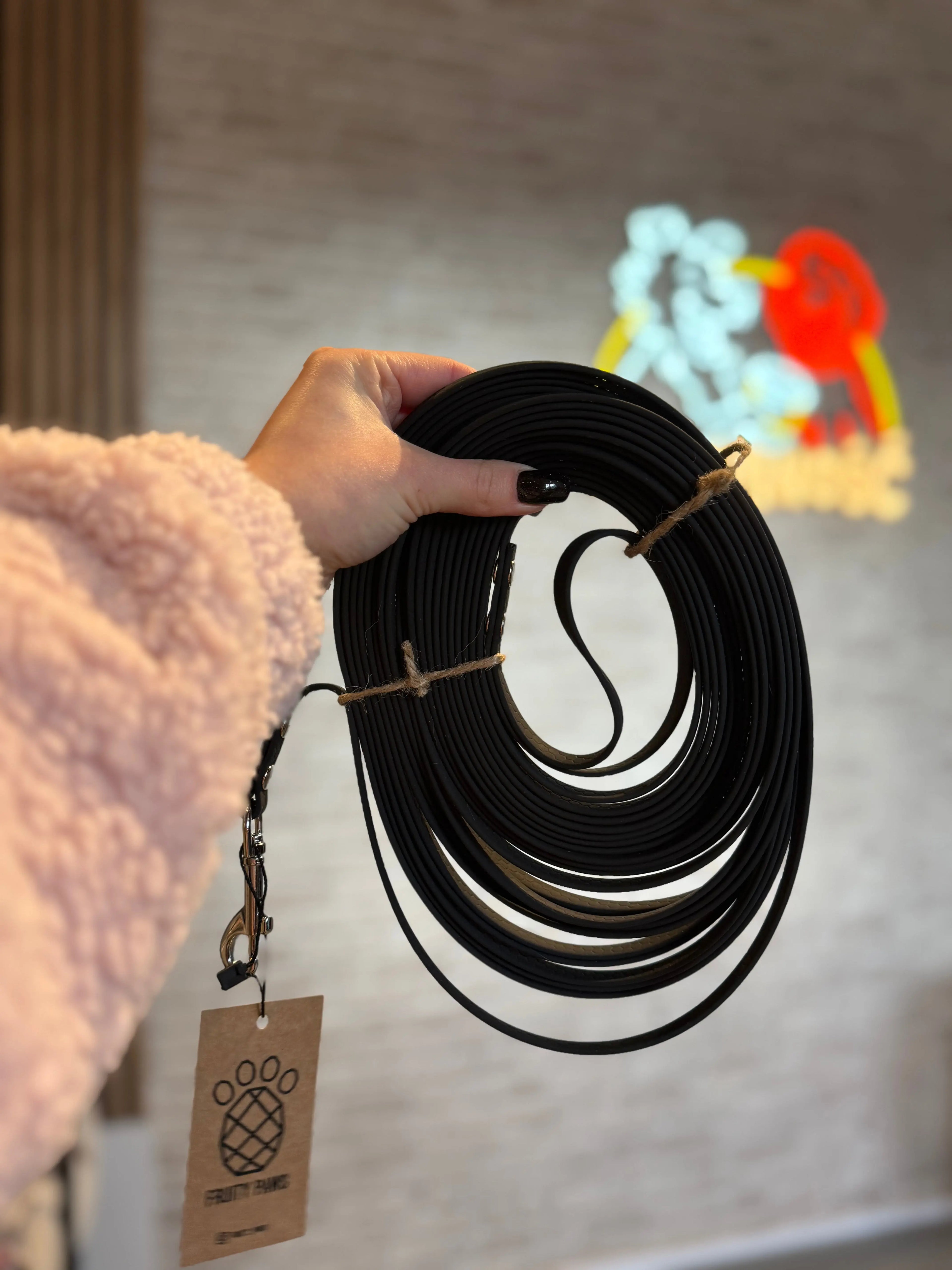 Linka treningowa dla psa 10m | 10mm Black