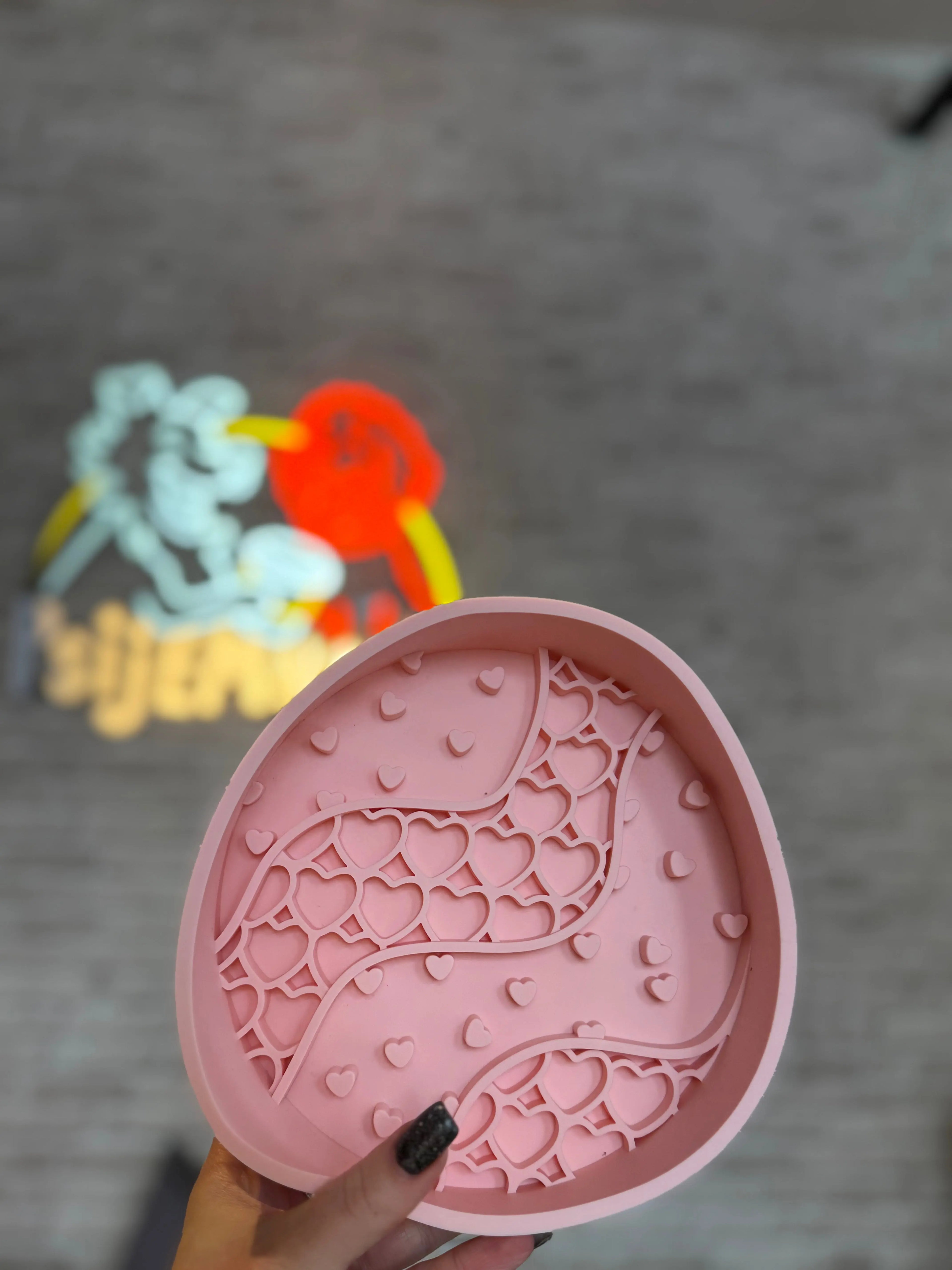 Valentine Bowl Intense – miska spowalniająca jedzenie dla psa: Rose