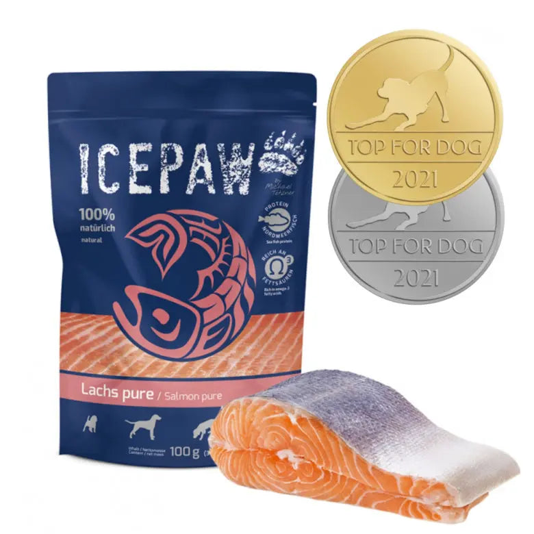 Icepaw High Premium - czysty łosoś dla psów 100% (100g) ICEPAW
