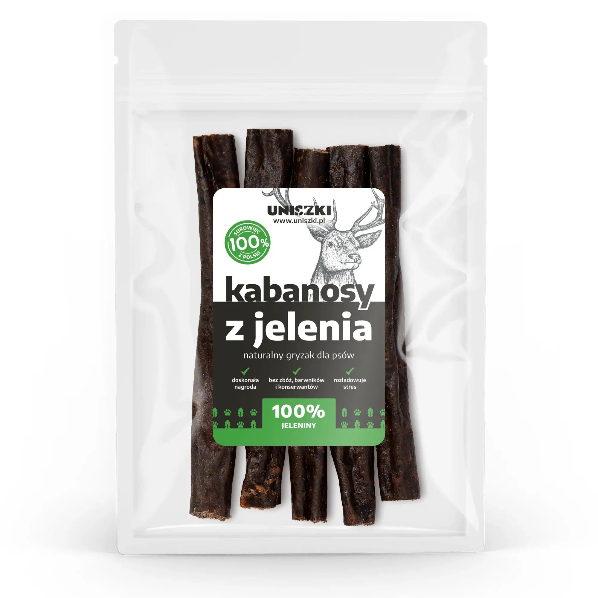Kabanosy z jelenia 100g Uniszki