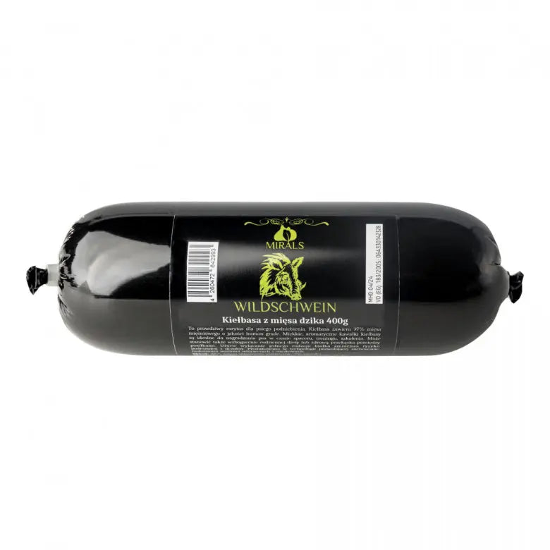 MIRALS Wildschwein - kiełbasa z dzika (400g) MIRALS
