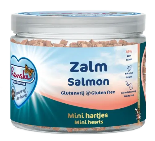 Renske zdrowe przysmaki Mini serduszka – łosoś 100g