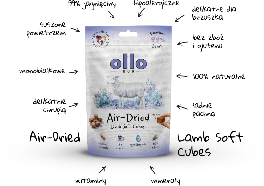 Ollo Air-Dried Lamb Soft Cubes