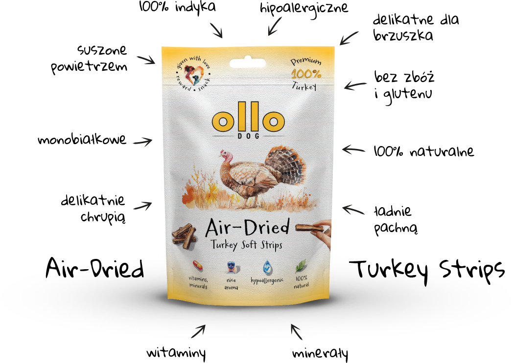 Ollo Air-Dried Turkey Strips