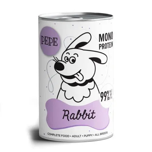 Karma mokra PEPE Rabbit (królik) 400g Paka Zwierzaka