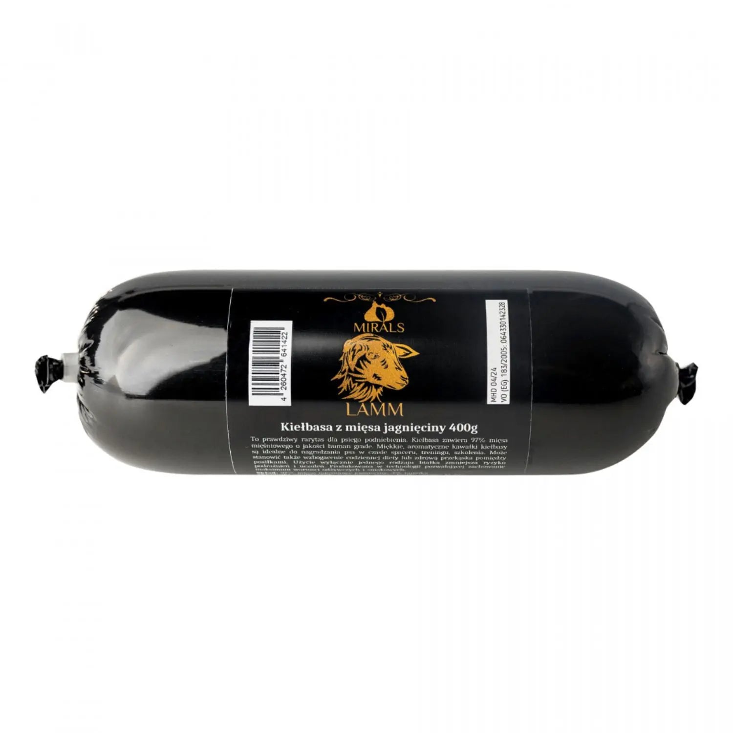 Mirals Lamm – kiełbasa z mięsa jagnięciny 400g MIRALS