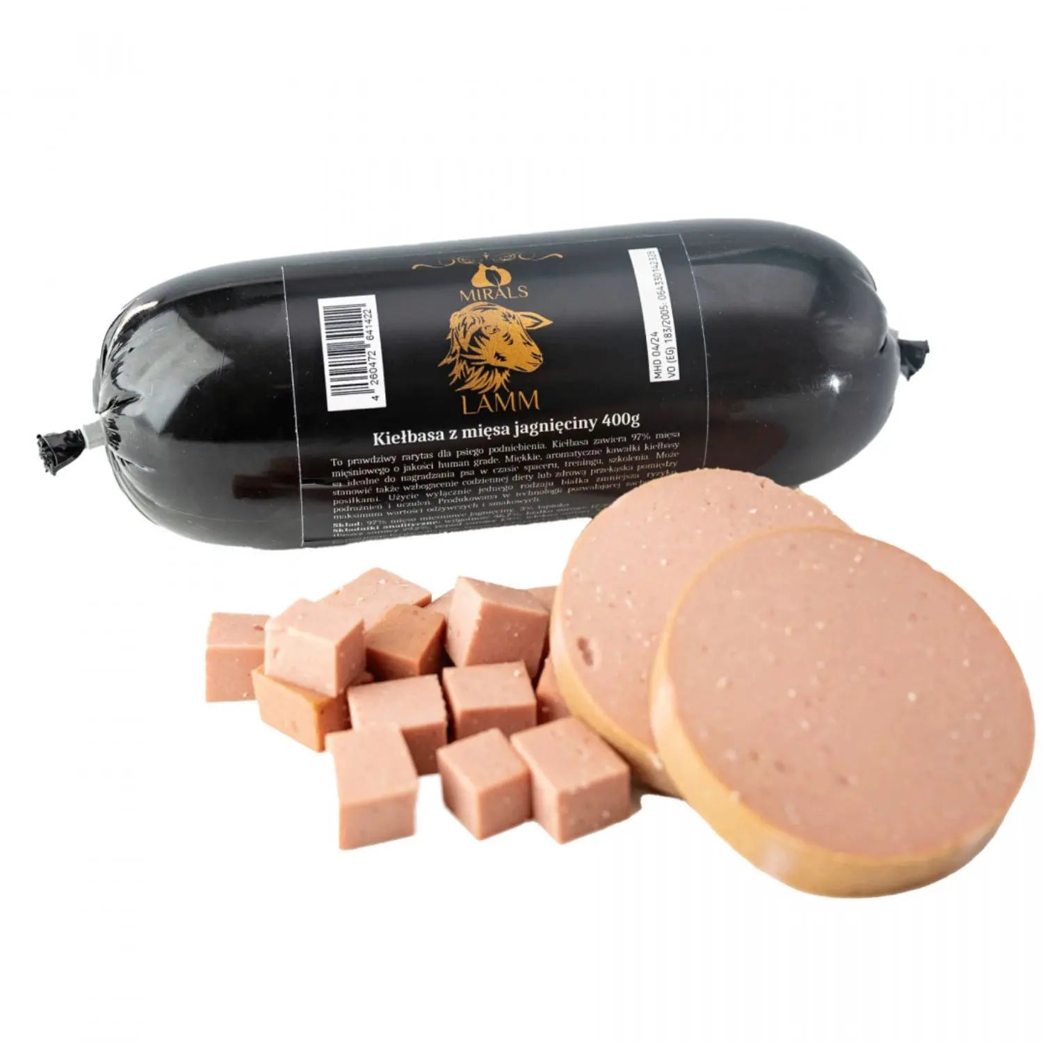 Mirals Lamm – kiełbasa z mięsa jagnięciny 400g MIRALS