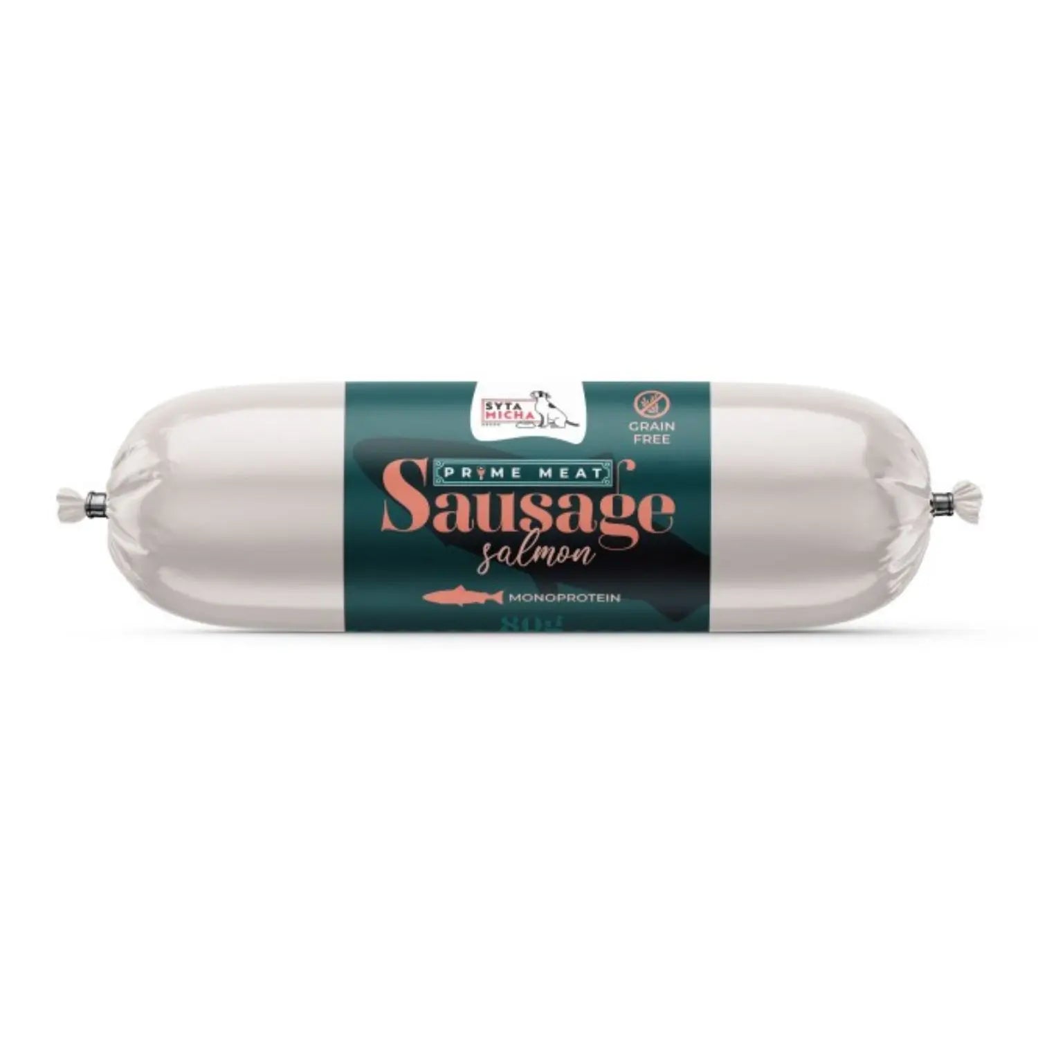 Syta Micha Prime Meat Sausage Łosoś 80g Syta Micha
