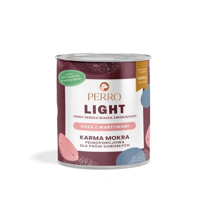 LIGHT Karma mokra Koza z warzywami – monobiałkowa formuła dla psów dorosłych 400g - Psijemność