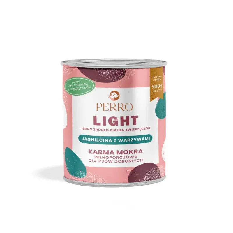 LIGHT Karma mokra Jagnięcina z warzywami – monobiałkowa formuła dla psów dorosłych 400g - Psijemność