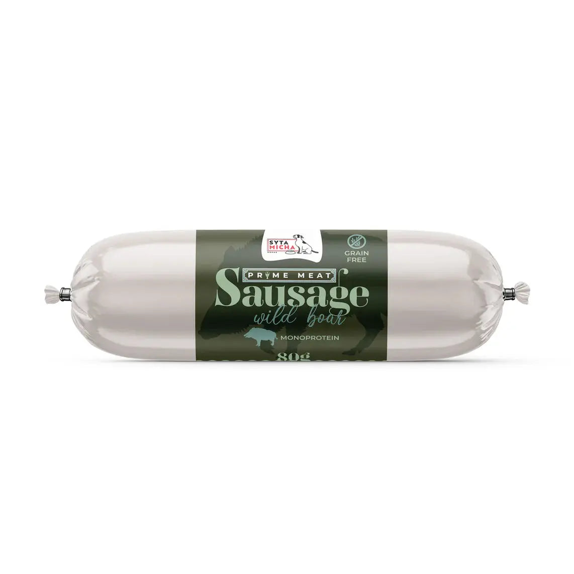 Prime Meat Kiełbaska treningowa z dzikiem 80g Syta Micha
