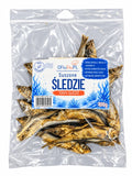 Suszone ŚLEDZIE dla psa naturalny rybny przysmak 100g